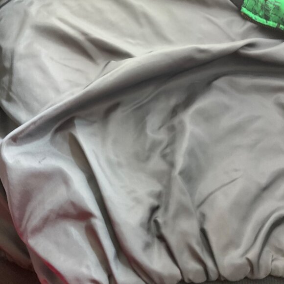 VTG Monaliza High Fashion Large Picasso Satin Jacket Abstract Art All Over Print - Picture 14 of 15